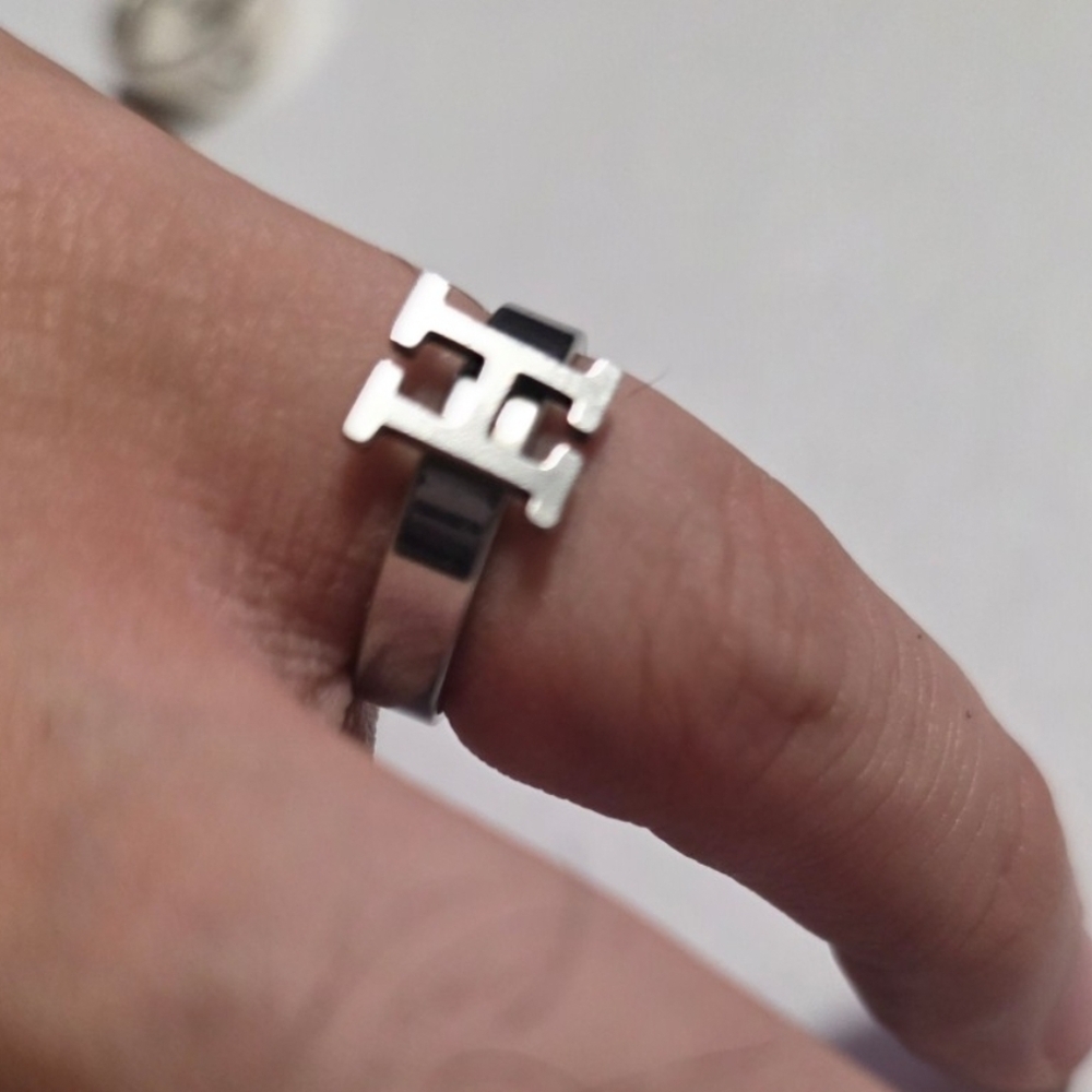 Letter H ring